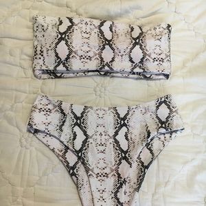 Brand New Shein Snake Print Bikini